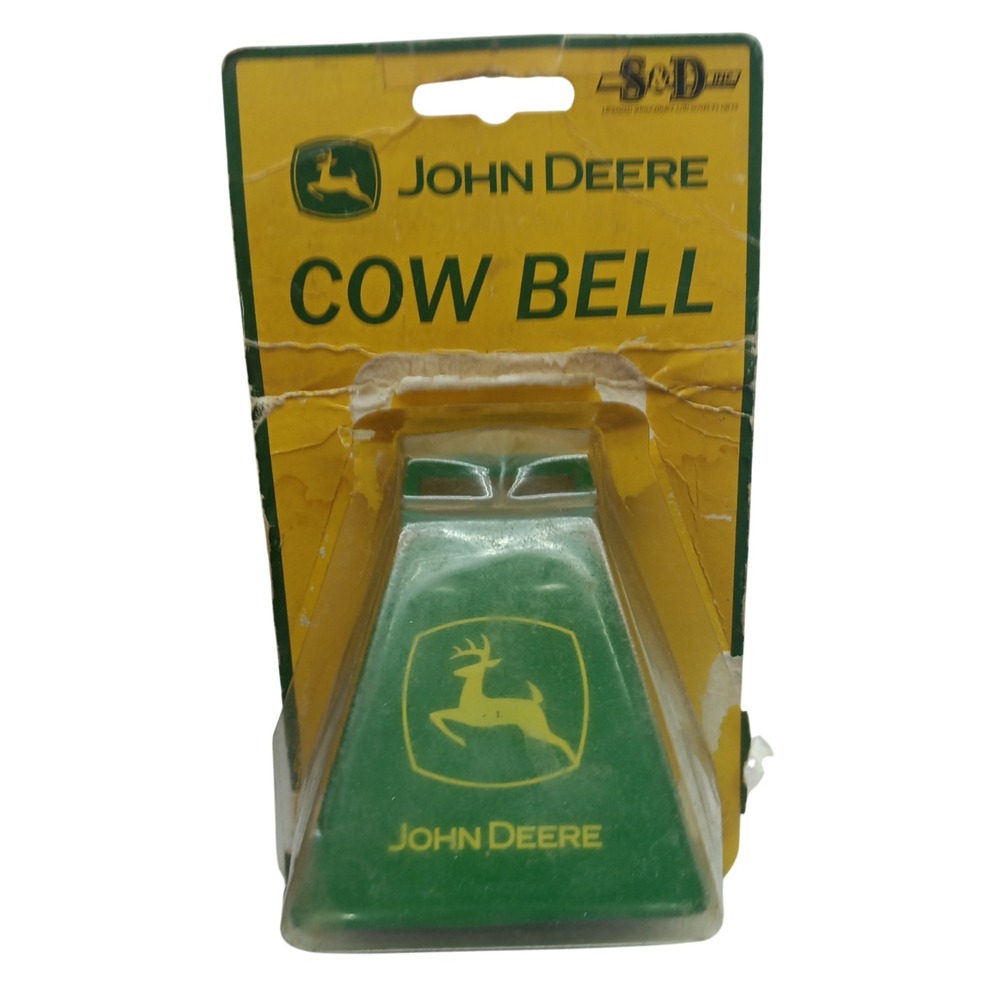 New John Deere Cow Bell Green‎ Metal Cowbell 3" x 2.5" x 3.5" Made In America